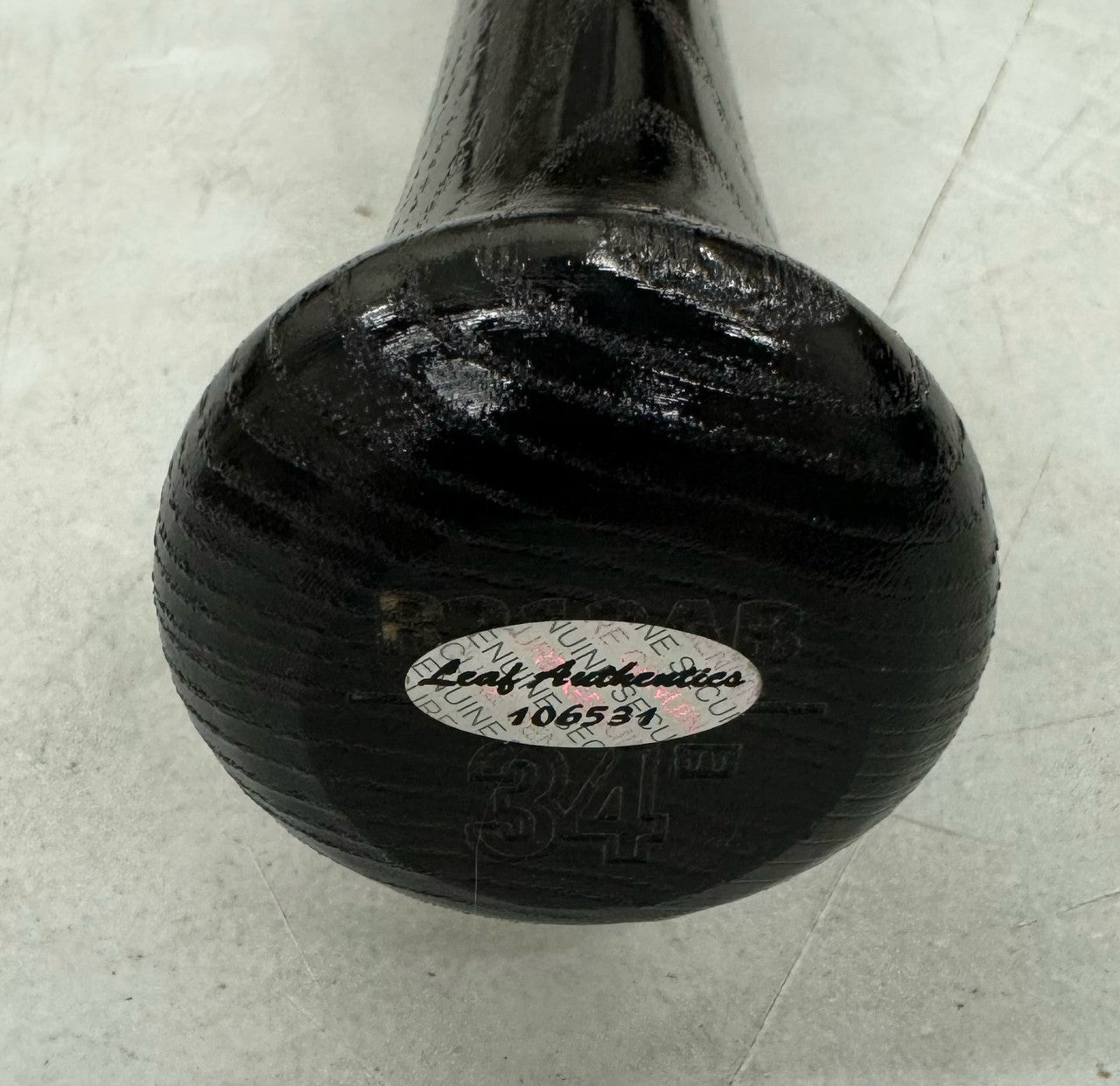 Frank Thomas Signed Autographed Rawlings Bat Big Hurt Inscription Leaf