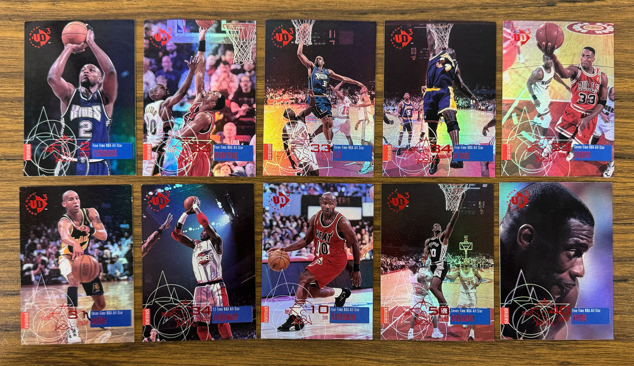 1997-98 UD3 Basketball Complete Set (60) Jam Masters Starstruck The Big Picture