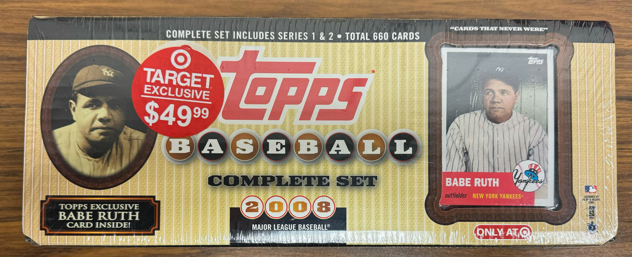 2008 Topps Baseball Complete Factory Set Sealed Babe Ruth
