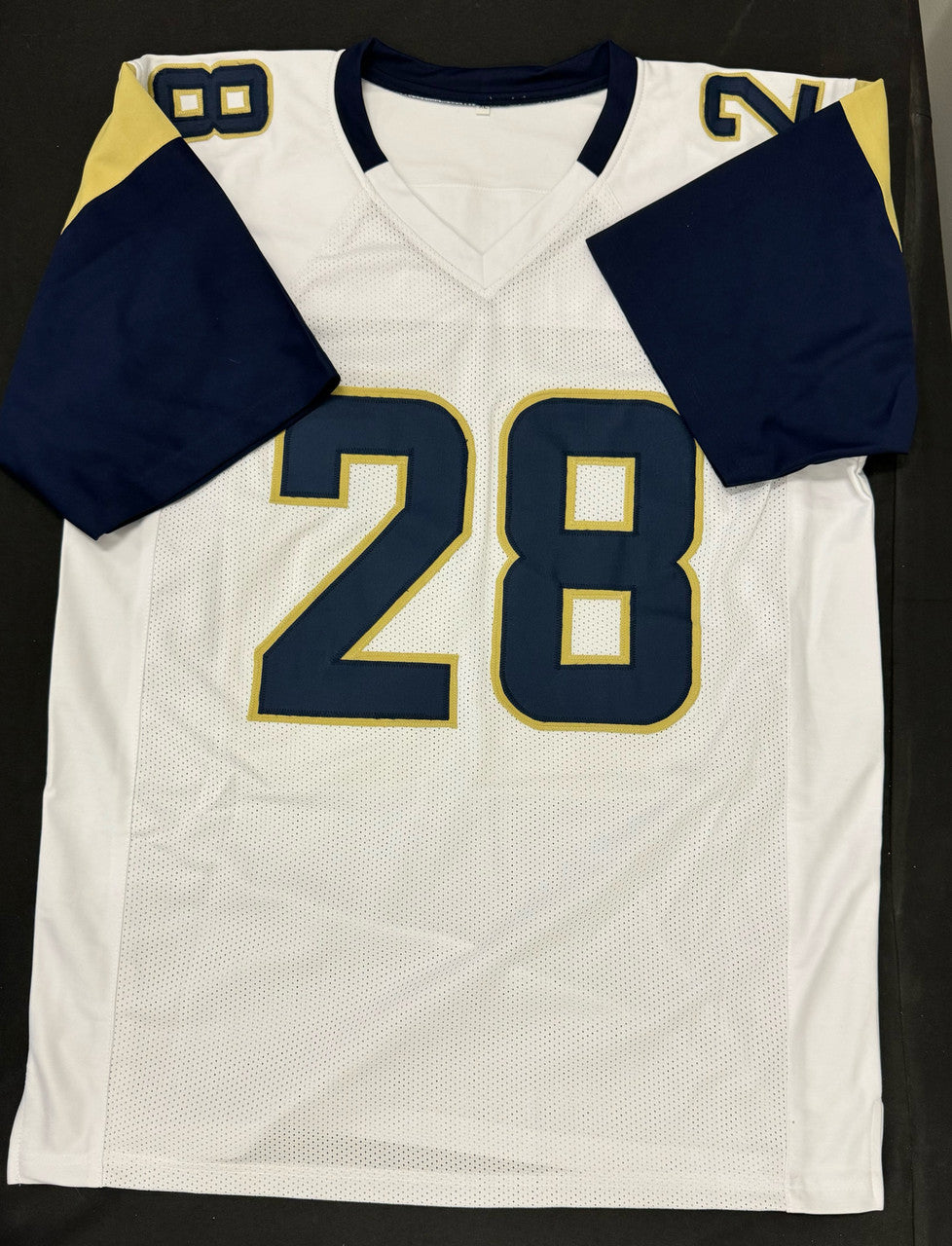 Marshall Faulk Signed Autographed Custom Jersey Inscribed Beckett