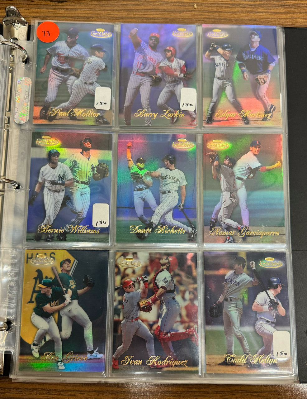 1998 Topps Gold Label Baseball Class 1 Complete Set (100) NM-MT