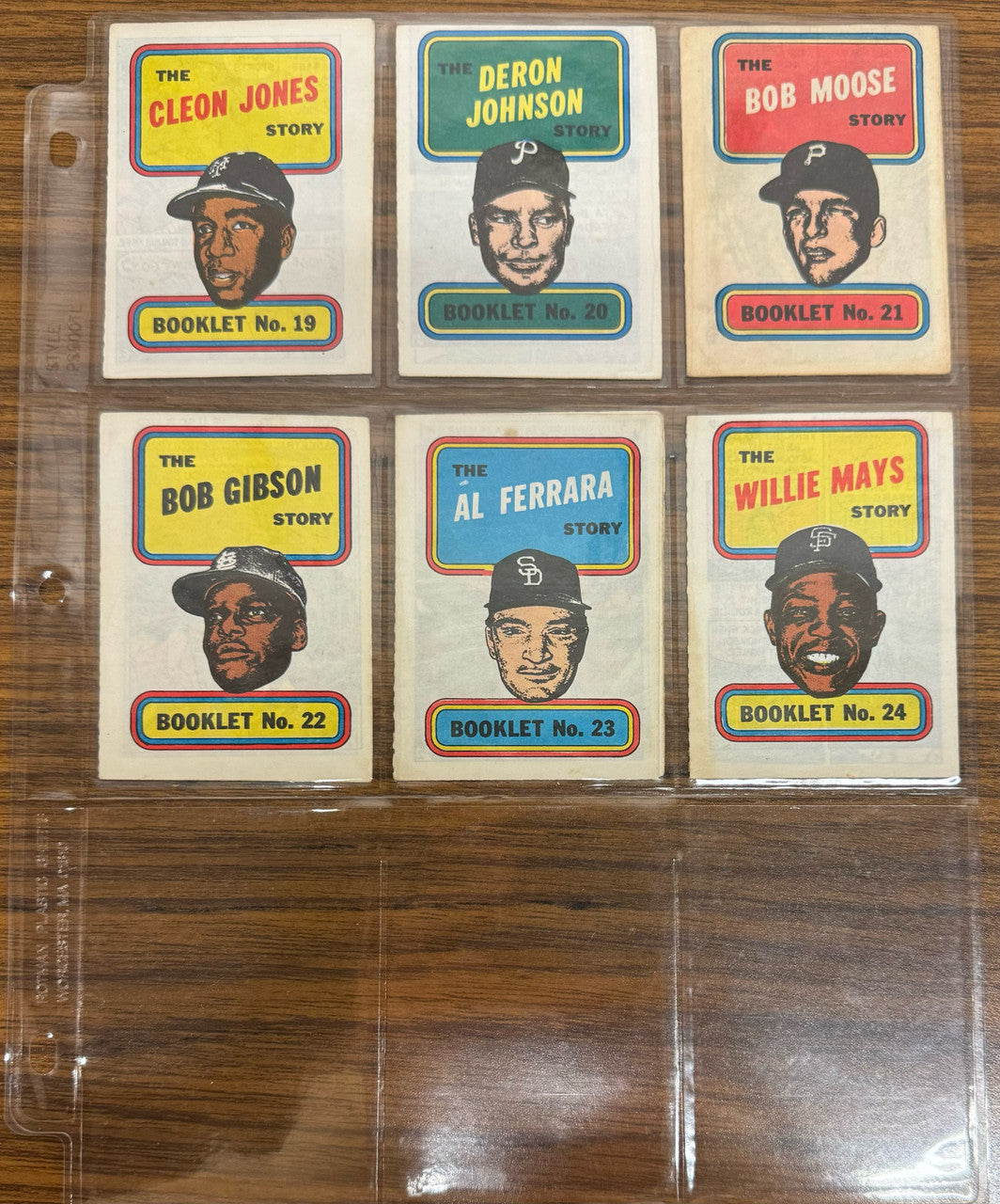 1970 Topps Baseball Story Booklets Complete Set (24) EX-EX/MT
