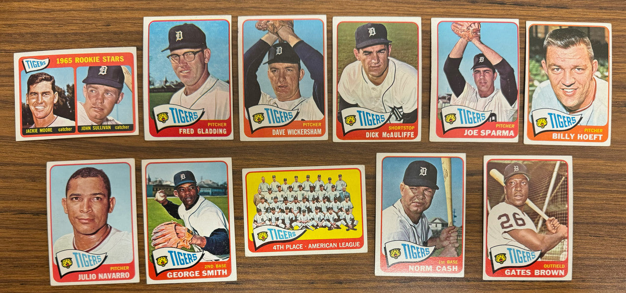 1965 Topps Detroit Tigers Team Set (31) Kaline VG/EX