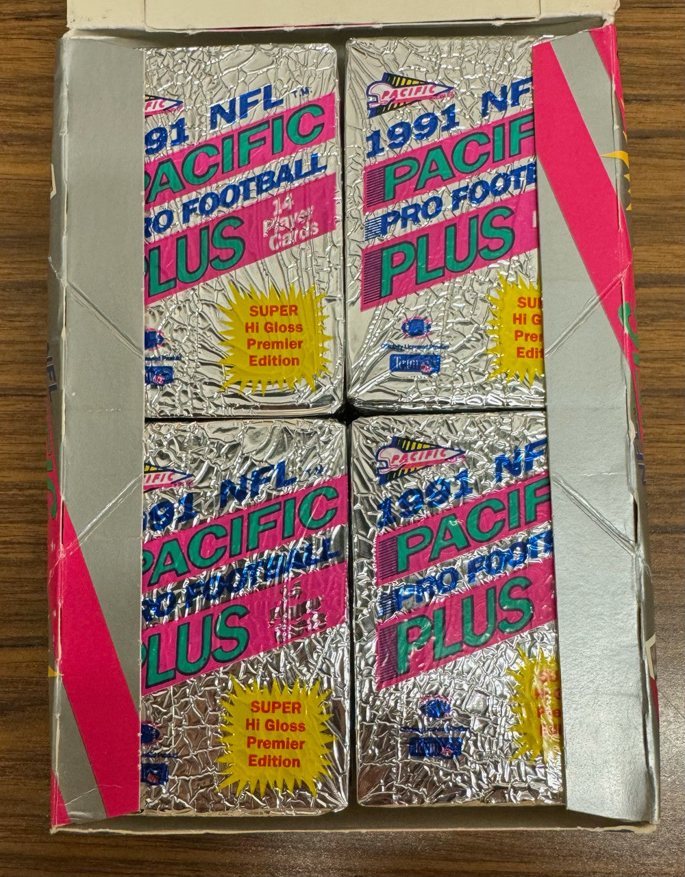 1991 Pacific Football Premier Edition Wax Box 36 Factory Sealed Packs