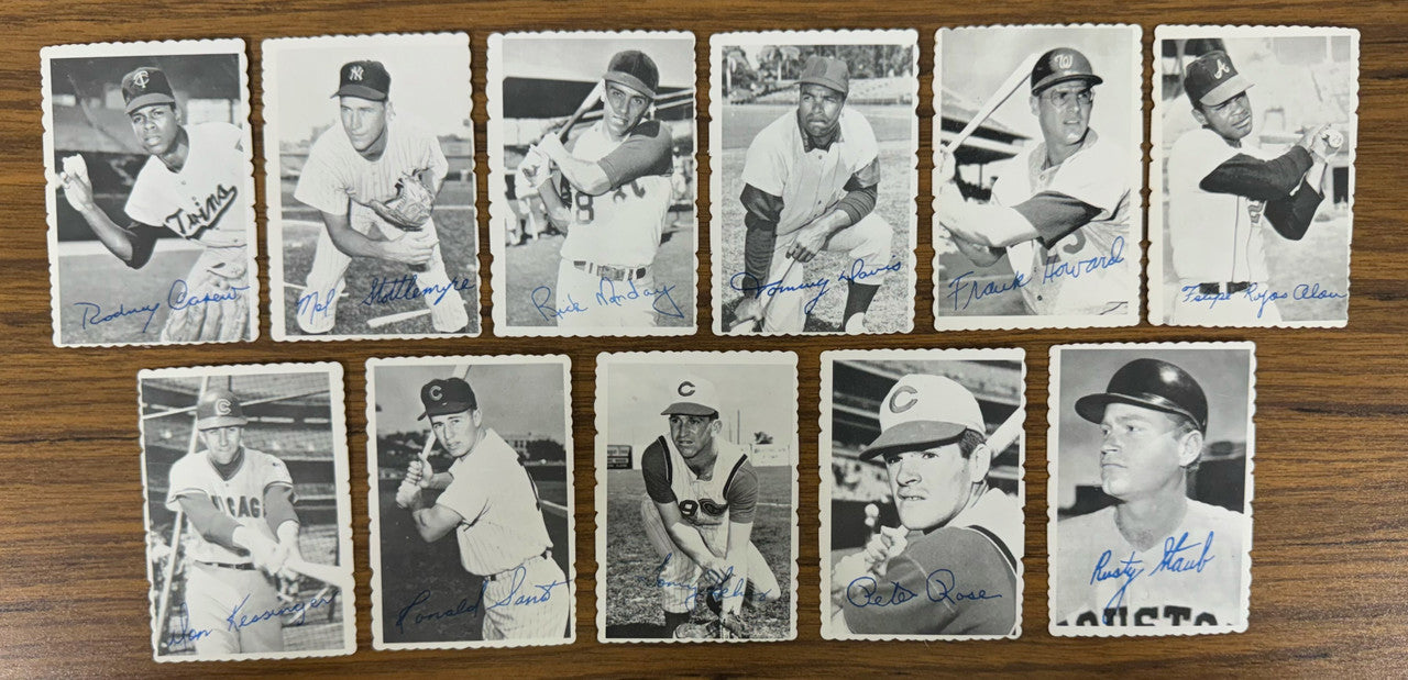 1968 Topps Baseball Deckle Edge Complete Set (33) EX