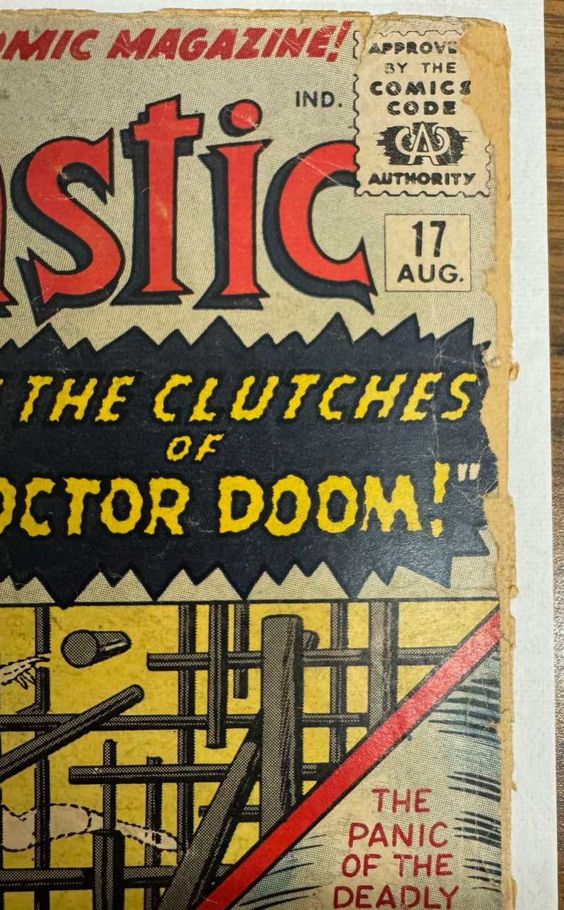 1963 Fantastic Four "In The Clutches of Dr. Doom!" Comic #17