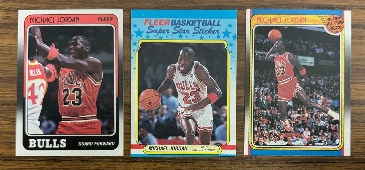 1988-89 Fleer Basketball Complete Set (132) w/ Stickers NM-MT