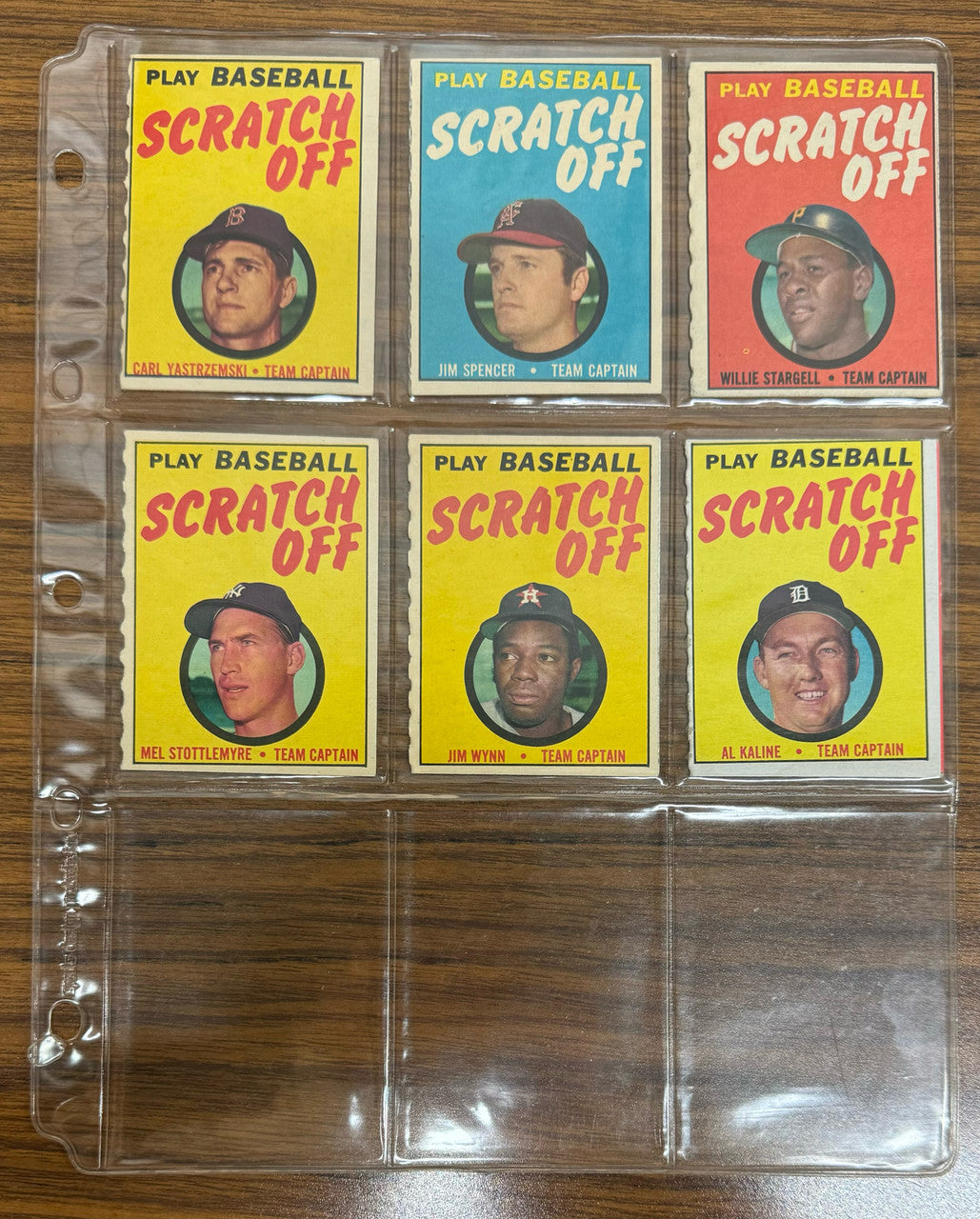 1970 Topps Baseball Scratch Off Complete Set (24)