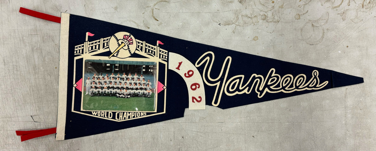 1962 New York Yankees Team Photo Pennant