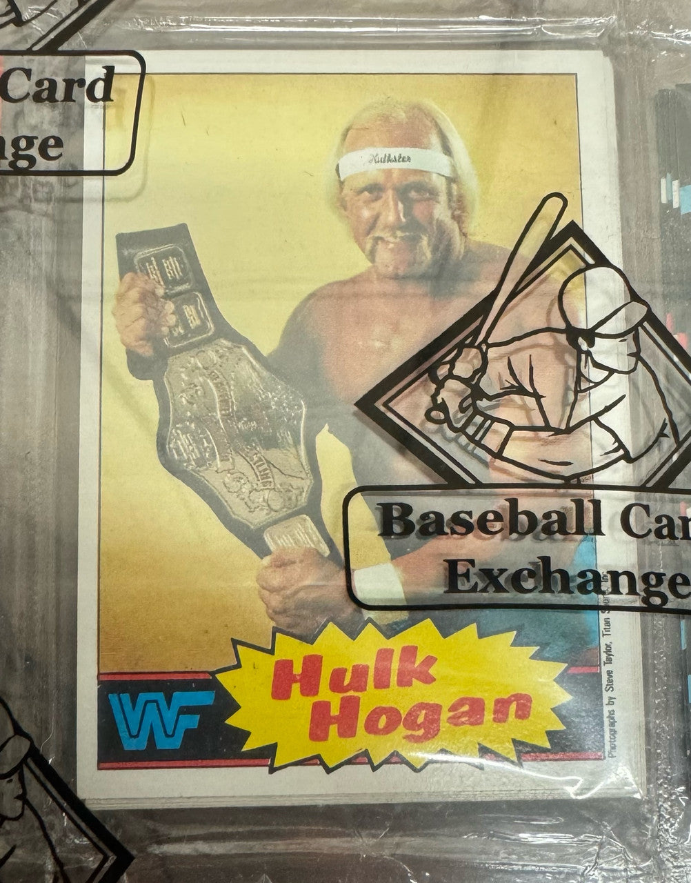 1985 Topps WWF Wrestling Rack Pack Hogan RC #1 on Top BBCE Wrapped Sealed
