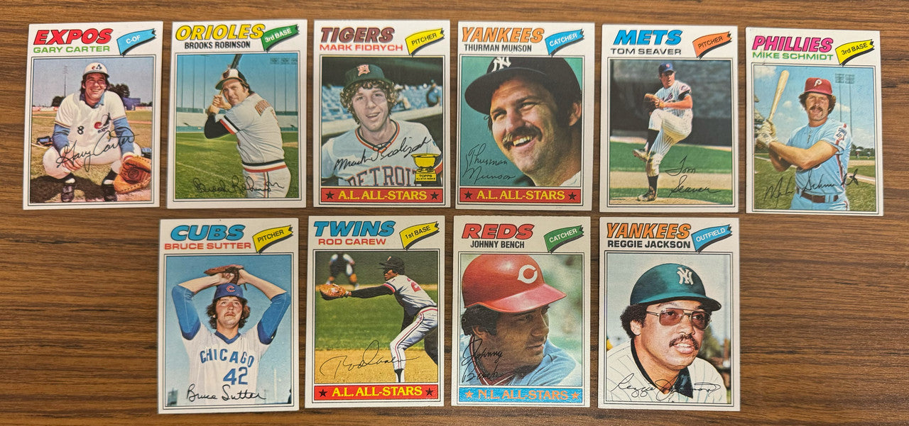1977 Topps Baseball Complete Set (660) NM/MT Overall