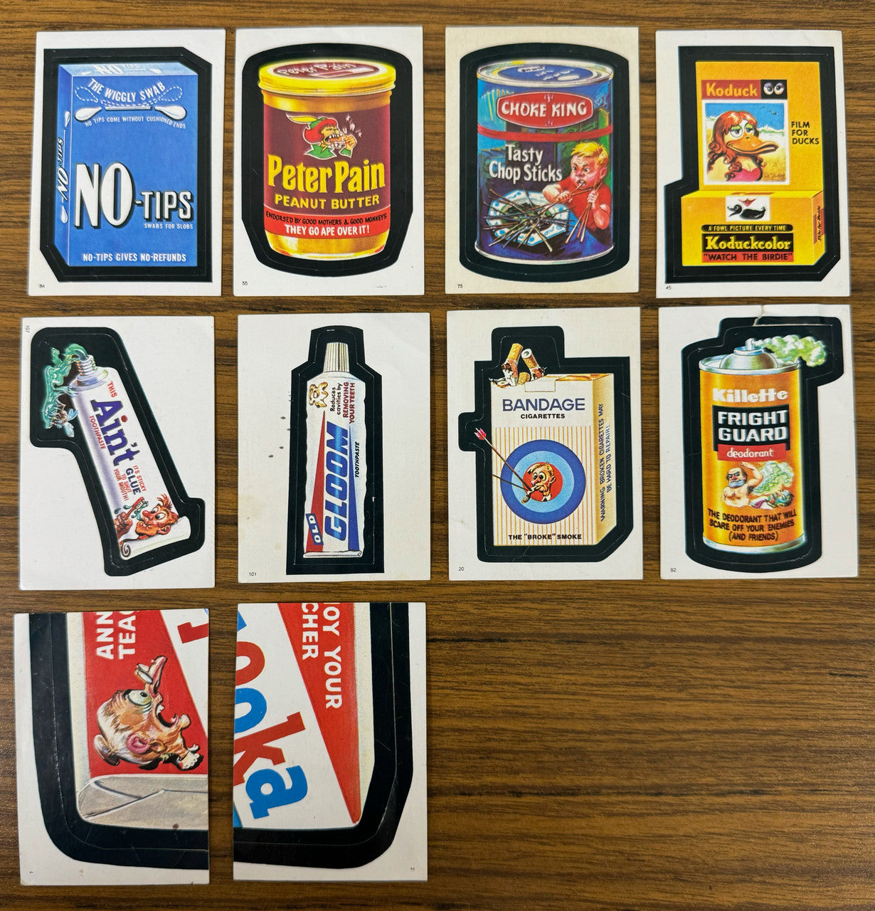 1980 & 1982 Topps Wacky Packages Stickers Lot of 41 Low Grade