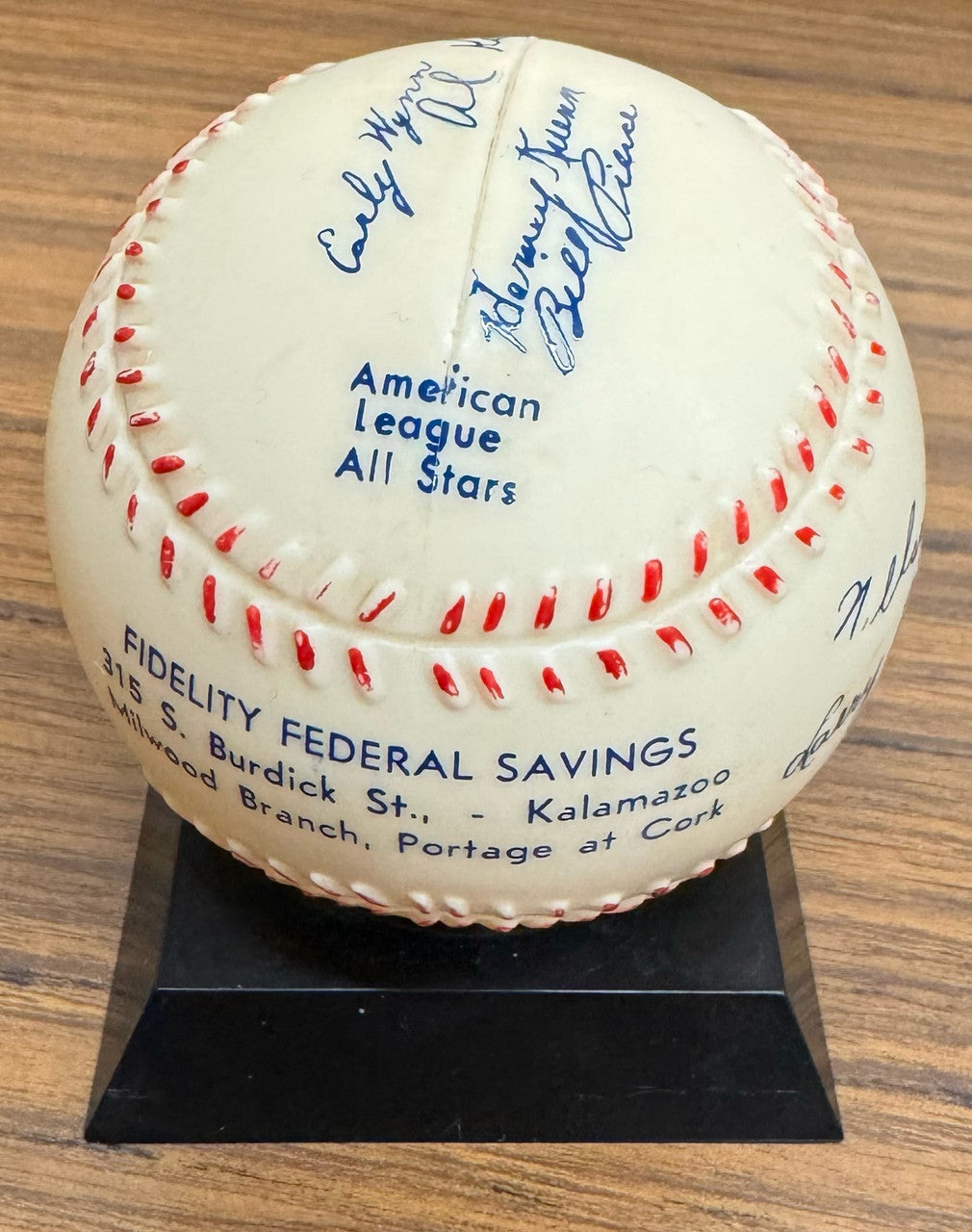 1950's AL All Stars Baseball Bank Fidelity Federal Savings Mantle Williams Berra