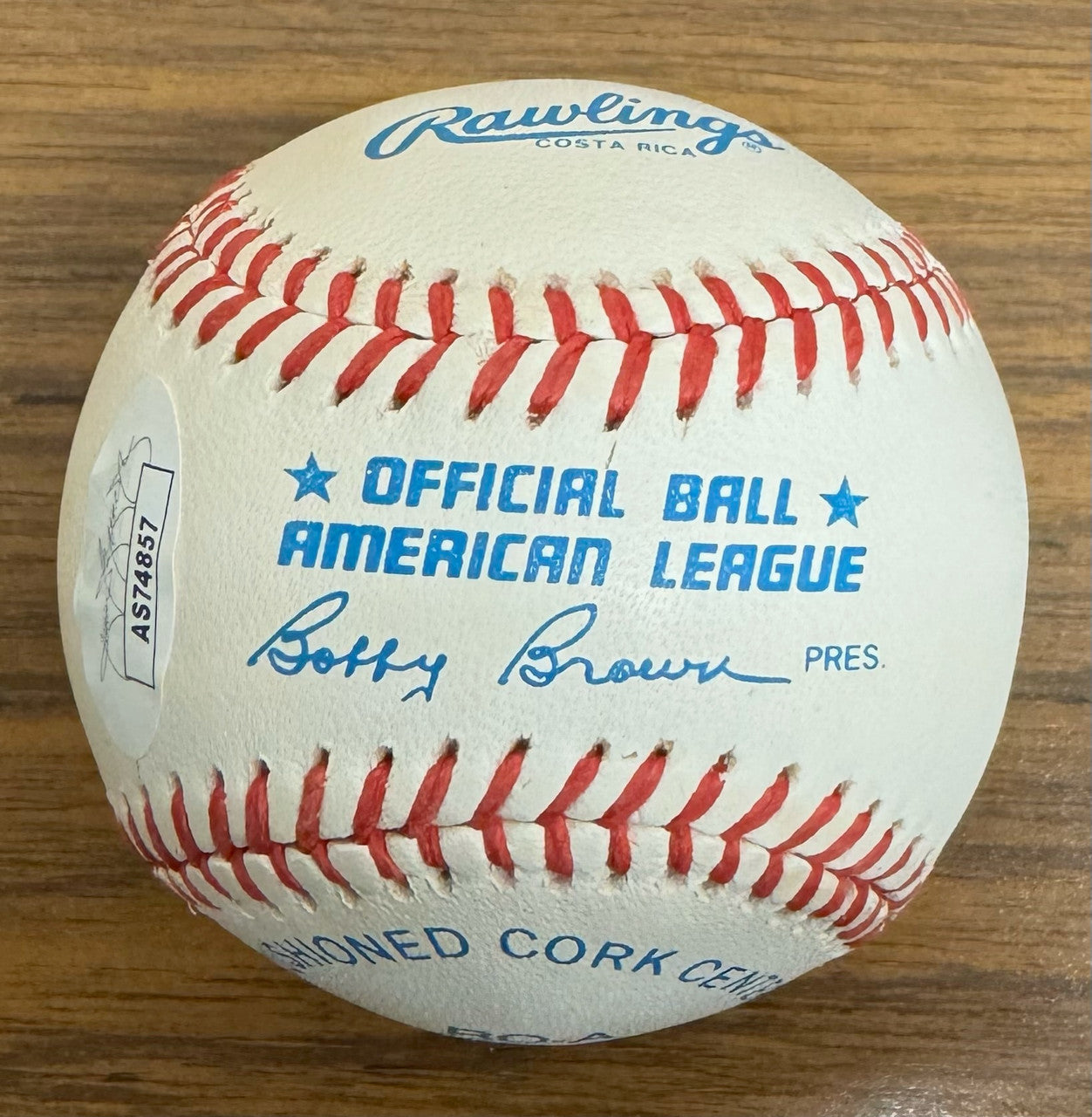 Rocky Colavito Signed Autographed Baseball JSA w/ Card Display