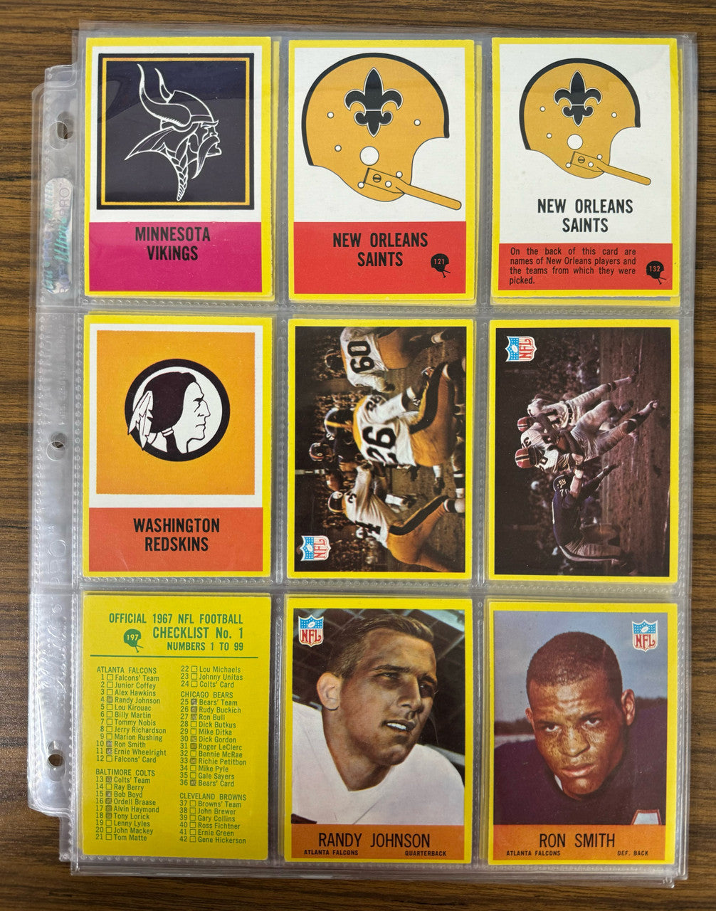 1967 Philadelphia Football Lot of 72 Different w/ Stars EX Overall