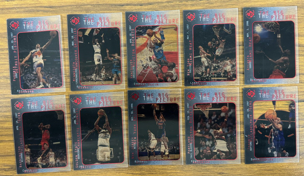 1997-98 UD3 Basketball Complete Set (60) Jam Masters Starstruck The Big Picture