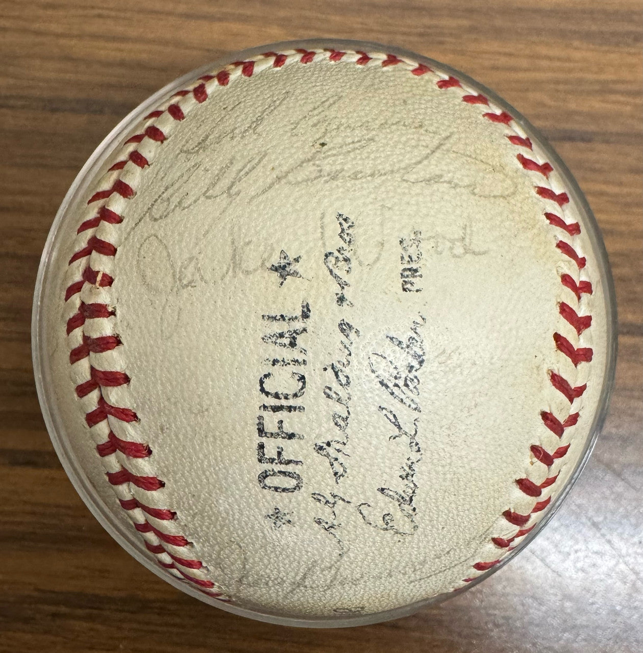 1961 Detroit Tigers Team Signed Autographed Baseball 14 Sigs Cash Kaline ++