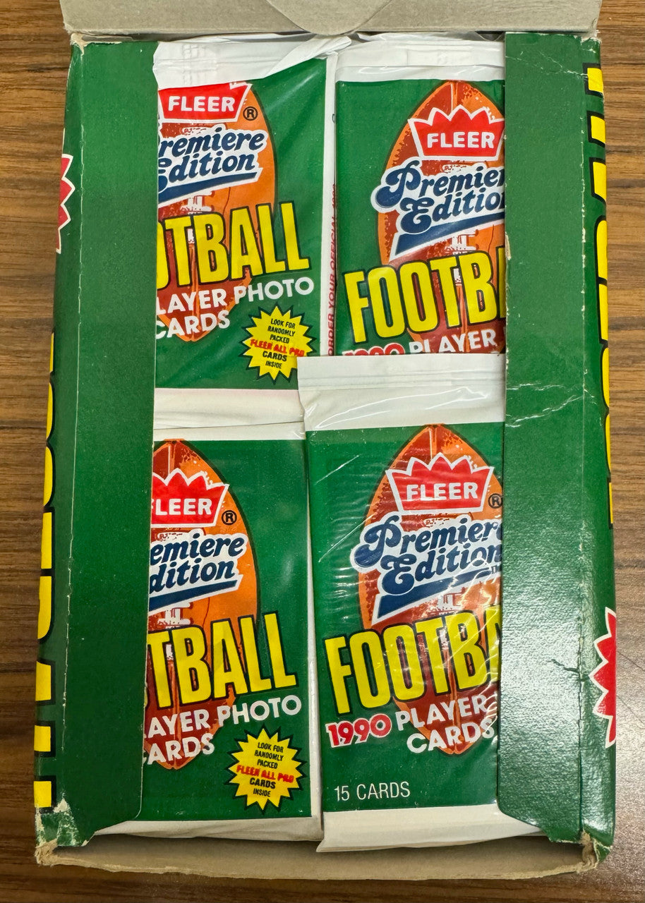 1990 Fleer Football Box 36 Factory Sealed Packs
