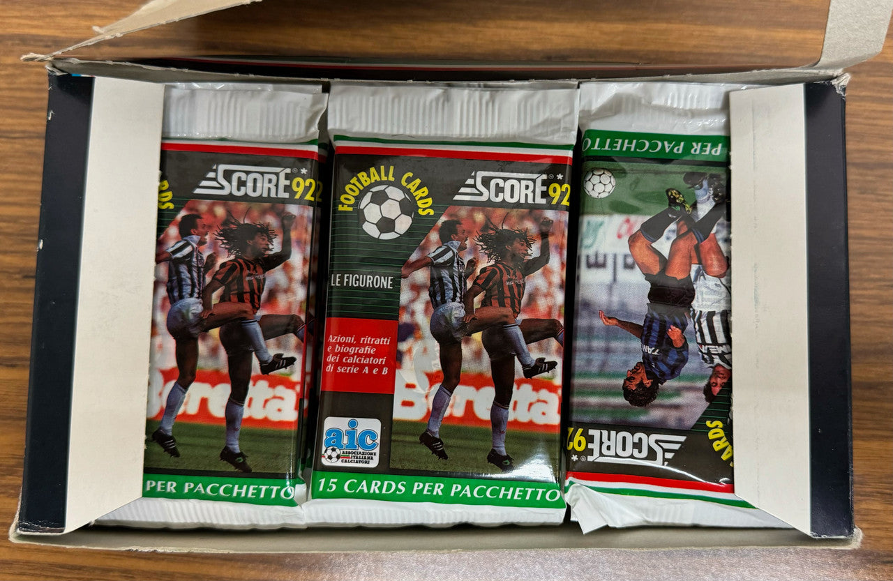 1992 Score Italian Football Soccer Box 24 Factory Sealed Packs