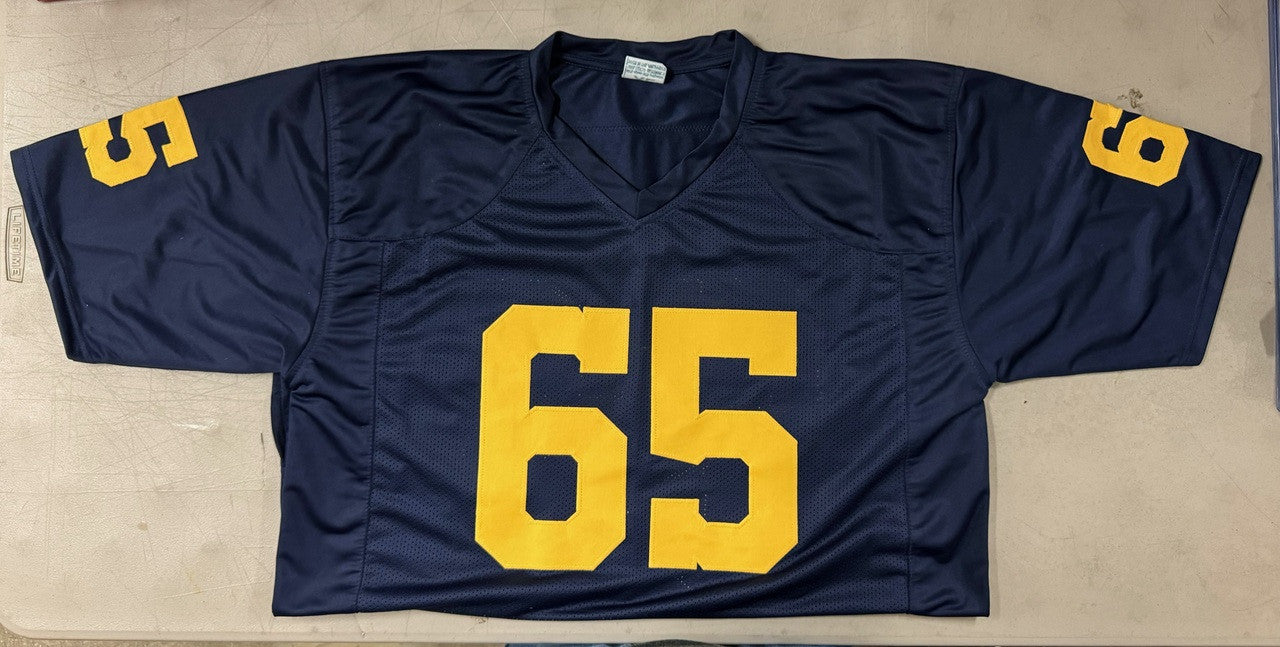 Zak Zinter Signed Autographed Custom Michigan Jersey Inscribed JSA