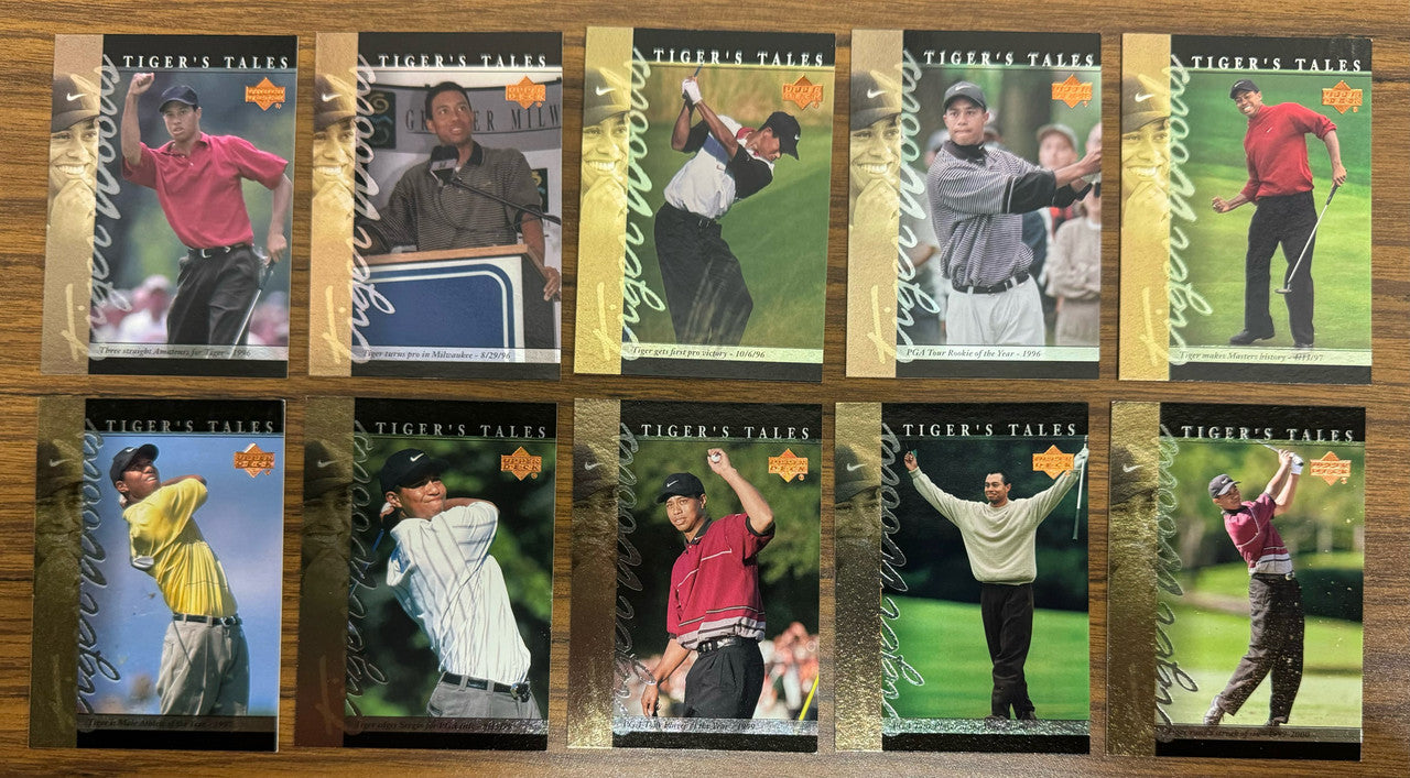 2001 Upper Deck Tiger Woods Tiger's Tales Complete Set (30)