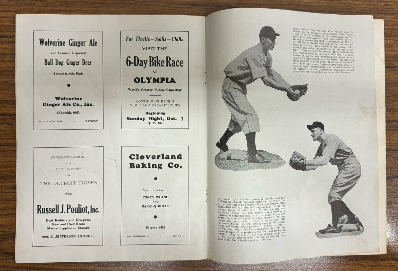 1934 Detroit Tigers vs St. Louis Cardinals World Series Official Program