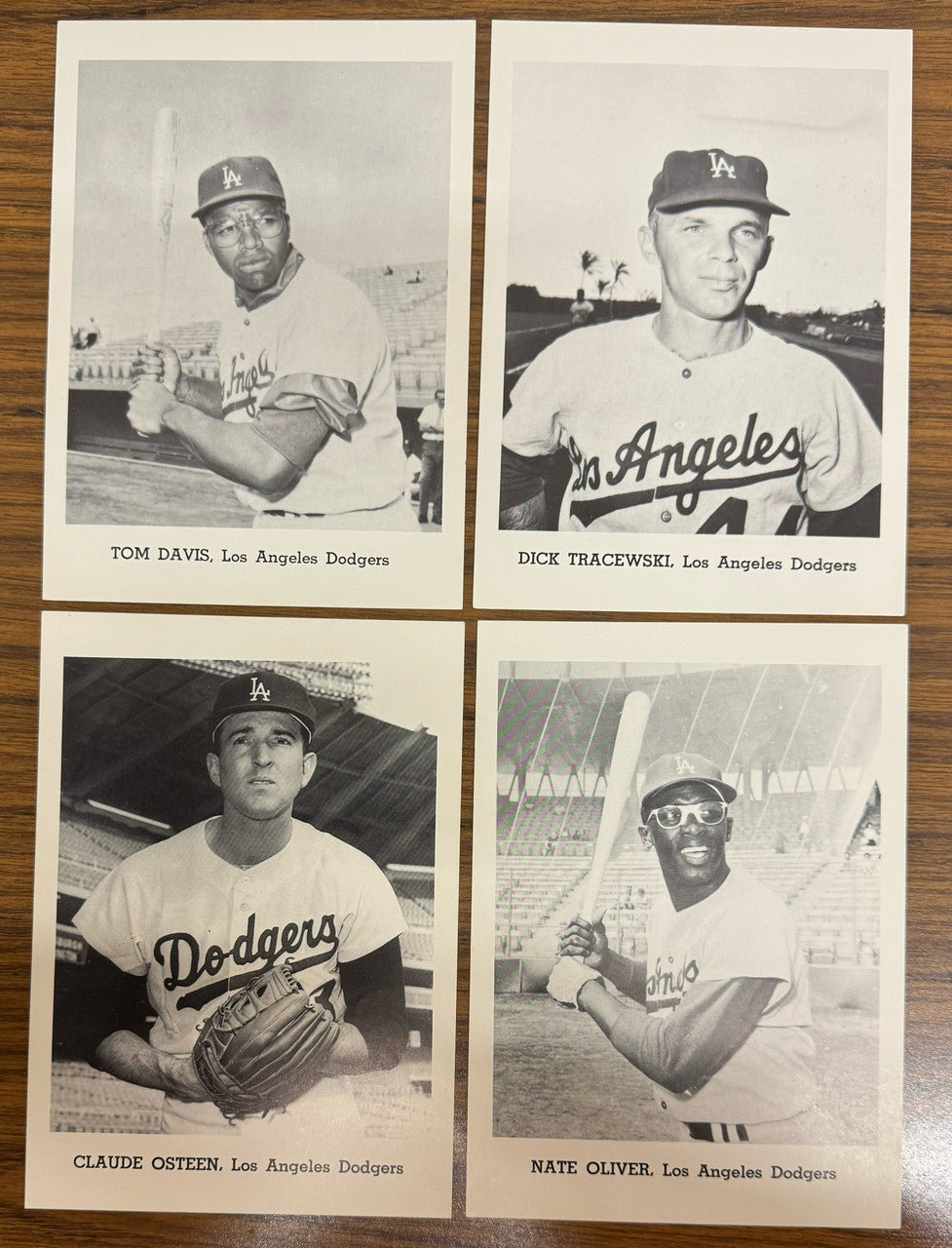 1960s Jay Publishing Los Angeles Dodgers Picture Pack Set (12) in Envelope EXMT