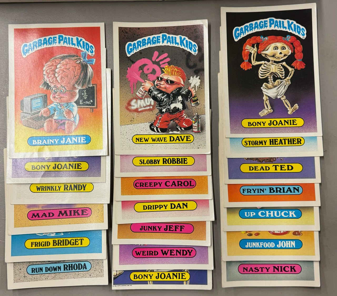 1980's Garbage Pail Kids Lot of 1000+ Cards Posters Case Postcards Empty Boxes