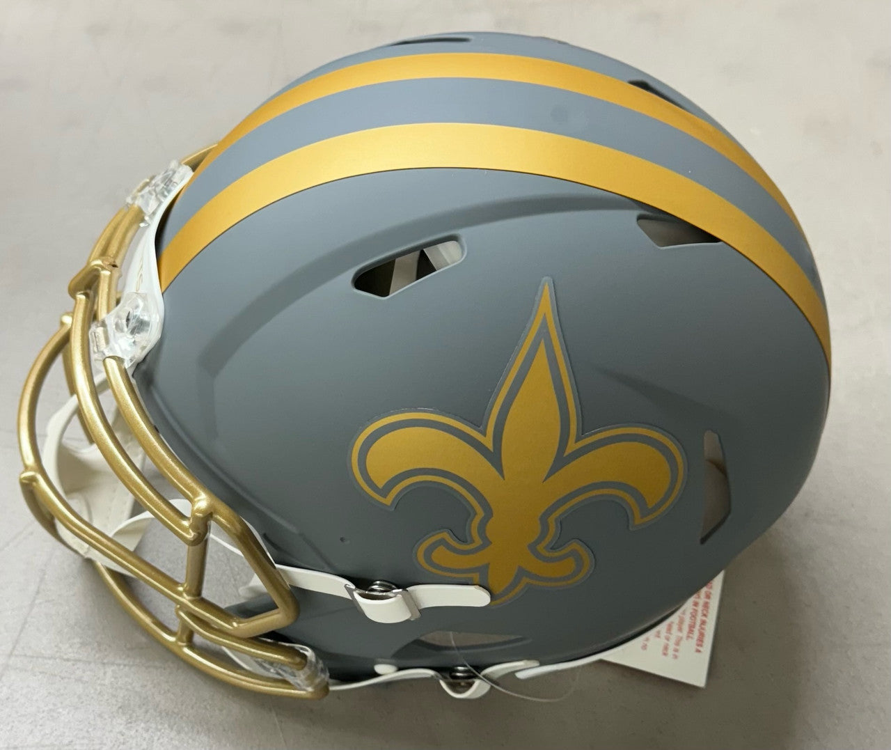 Drew Brees Signed Autographed Slate Speed Authentic FS Helmet Radtke