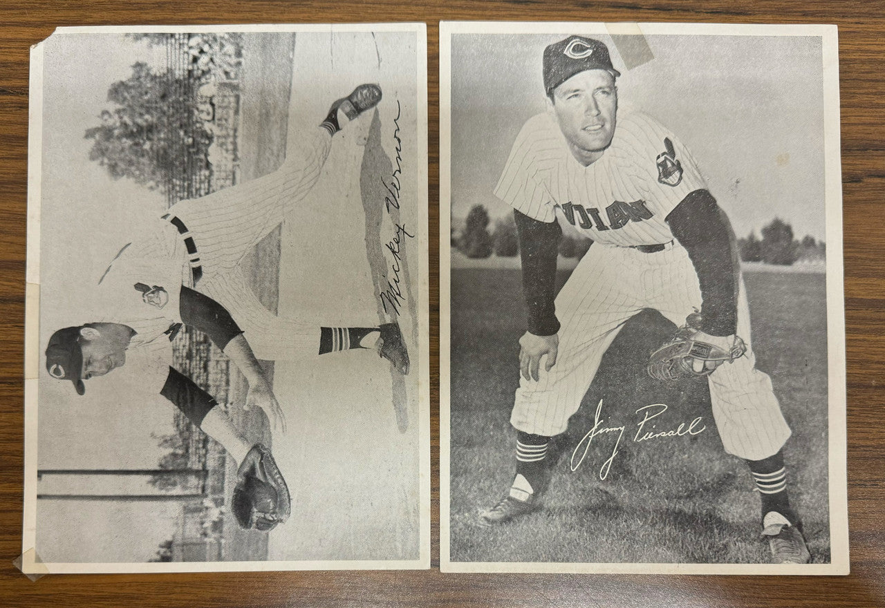 1959 Cleveland Indians Team Issue Photo Lot of 13 Colavito Martin Low Grade