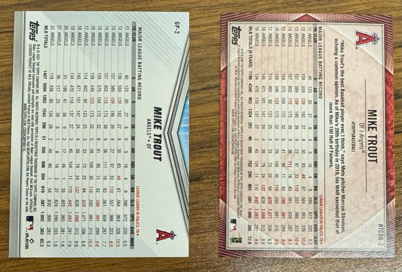 2020 2023 Topps Trading Card Day Mike Trout Lot of 45 Cards