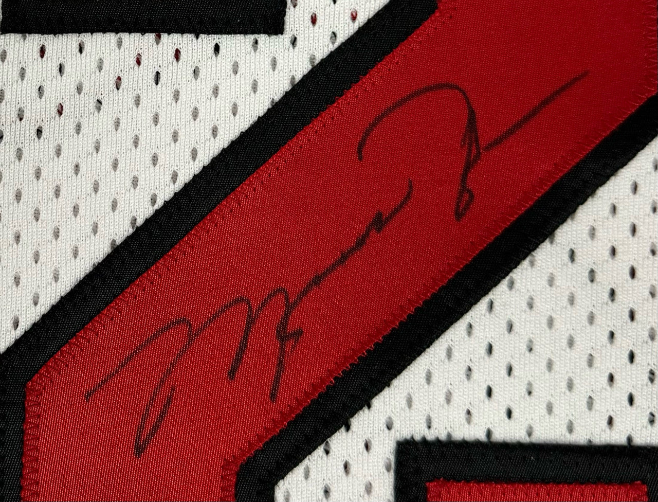 1995-96 Michael Jordan Bulls Signed Auto Home Champion Jersey Framed UDA JSA