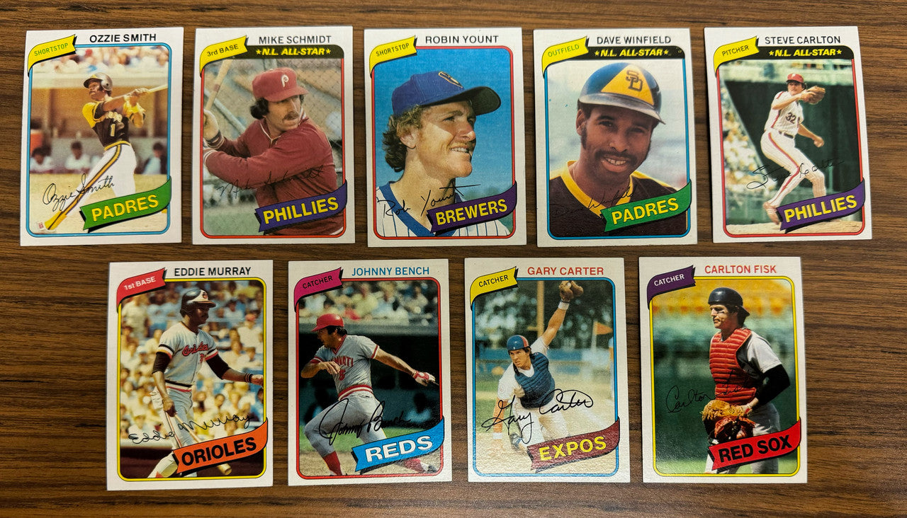 1980 Topps Baseball Near Complete Set 711/726 Henderson RC NM-MT