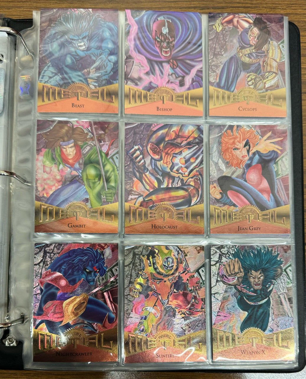 1995 Marvel Metal Inaugural Edition Complete Set in Album W/ Subsets + Extras