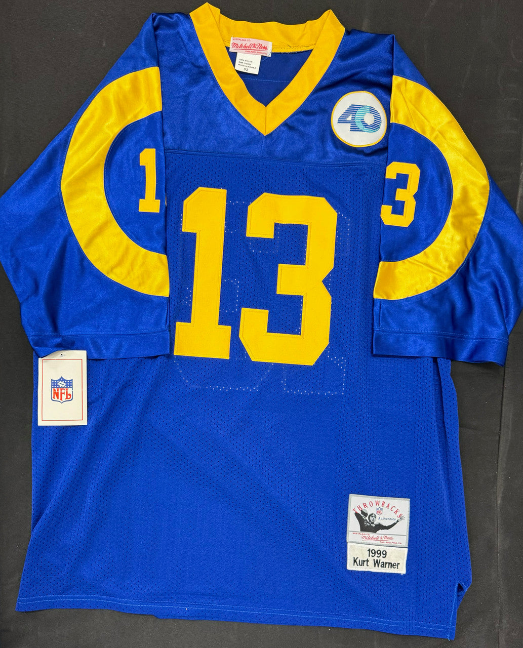 Kurt Warner Signed Autographed Mitchell & Ness Jersey JSA