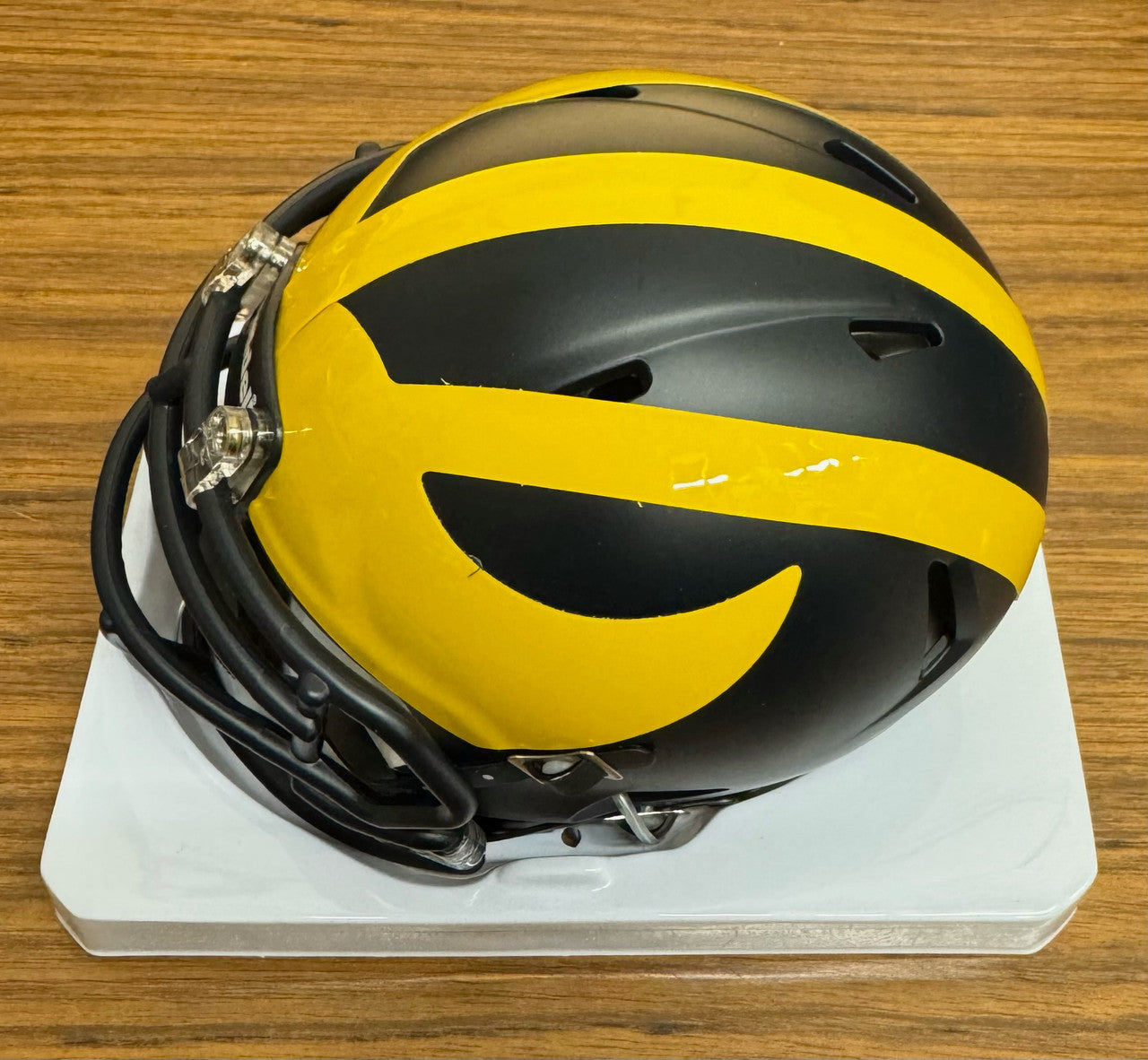 JJ McCarthy Signed Autographed Riddell Mini Speed Helmet BAS