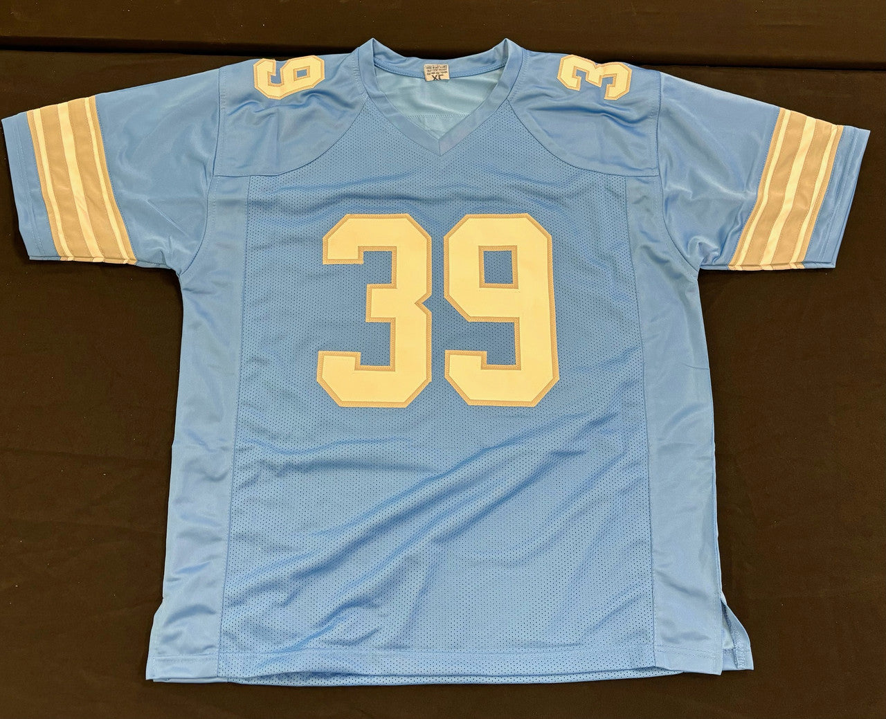 Jake Bates Signed Autographed Inscribed Custom Lions Jersey Blue JSA