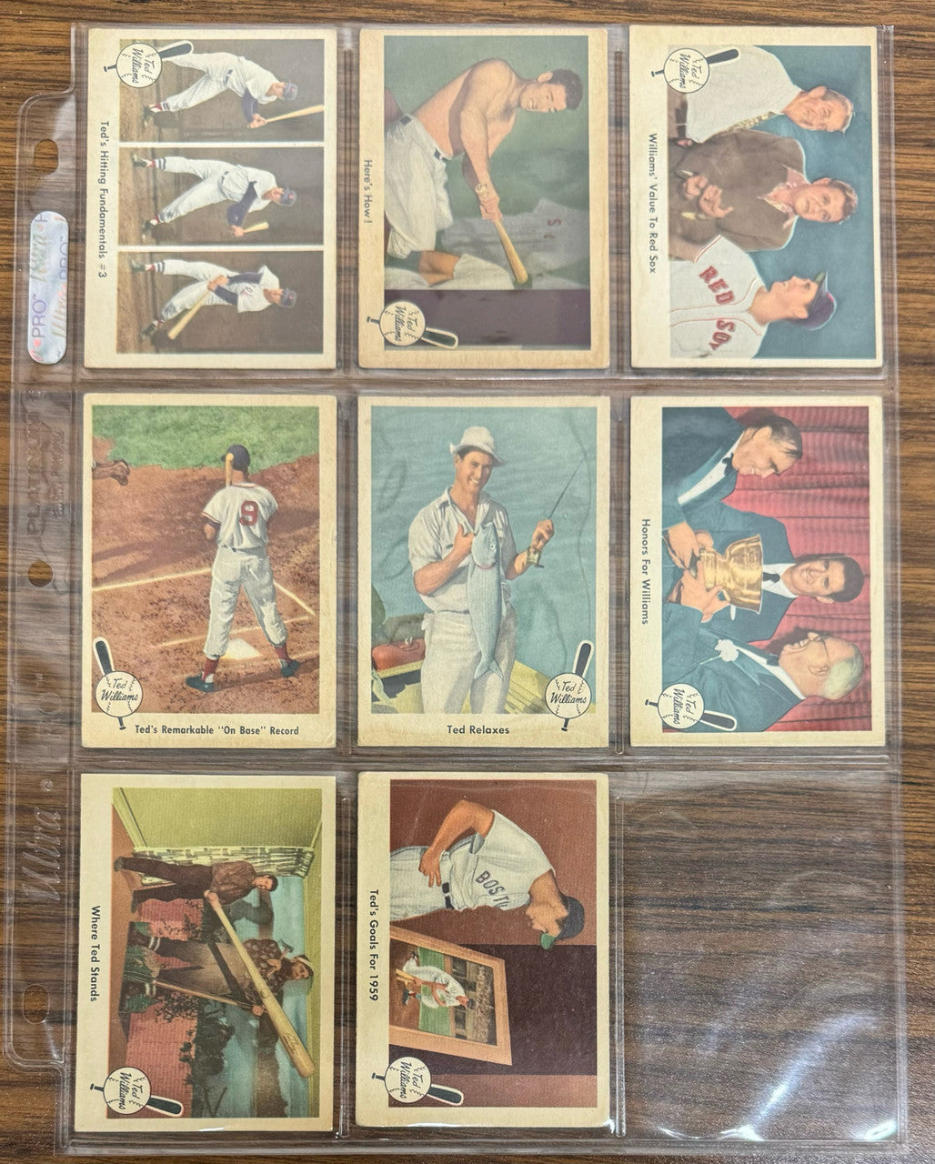 1959 Fleer Ted Williams Baseball Near Complete Set (78/80) EX-EX+