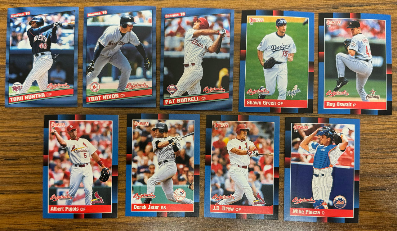 2002 Donruss Originals Baseball Complete Set (425) w/ SPs and Update