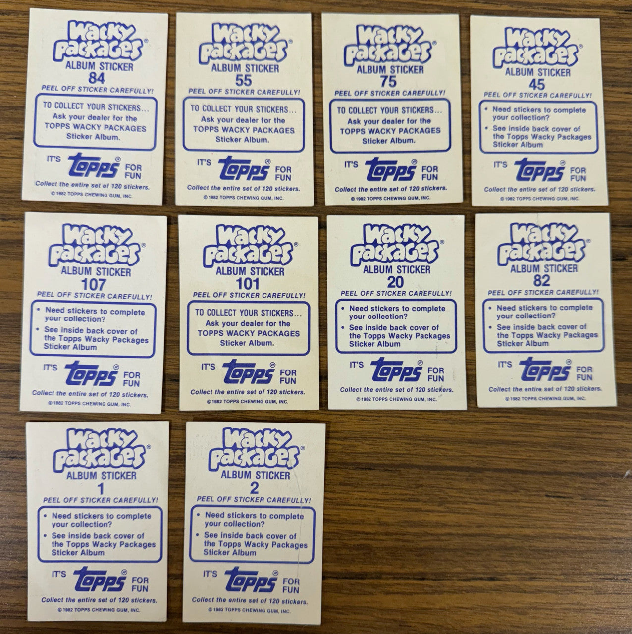 1980 & 1982 Topps Wacky Packages Stickers Lot of 41 Low Grade