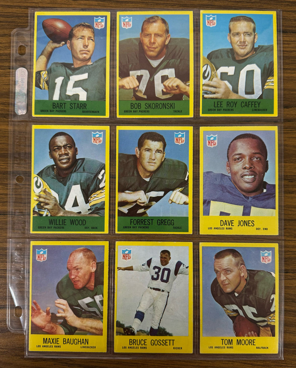 1967 Philadelphia Football Lot of 72 Different w/ Stars EX Overall