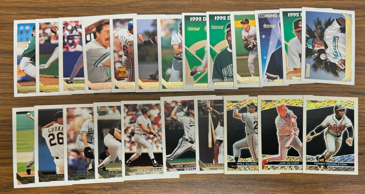 1993 Topps Gold Baseball Lot of 108 Cards w/ Duplicates