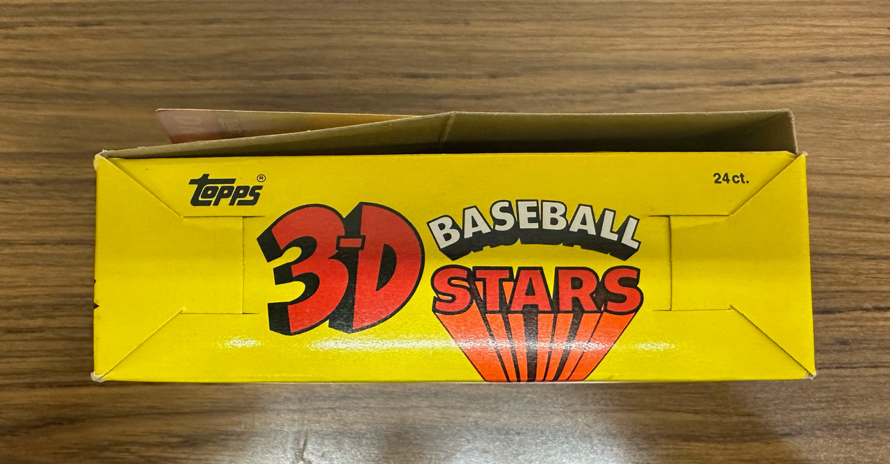 1985 Topps 3D Baseball Stars Box w/ 24 Sealed Packs