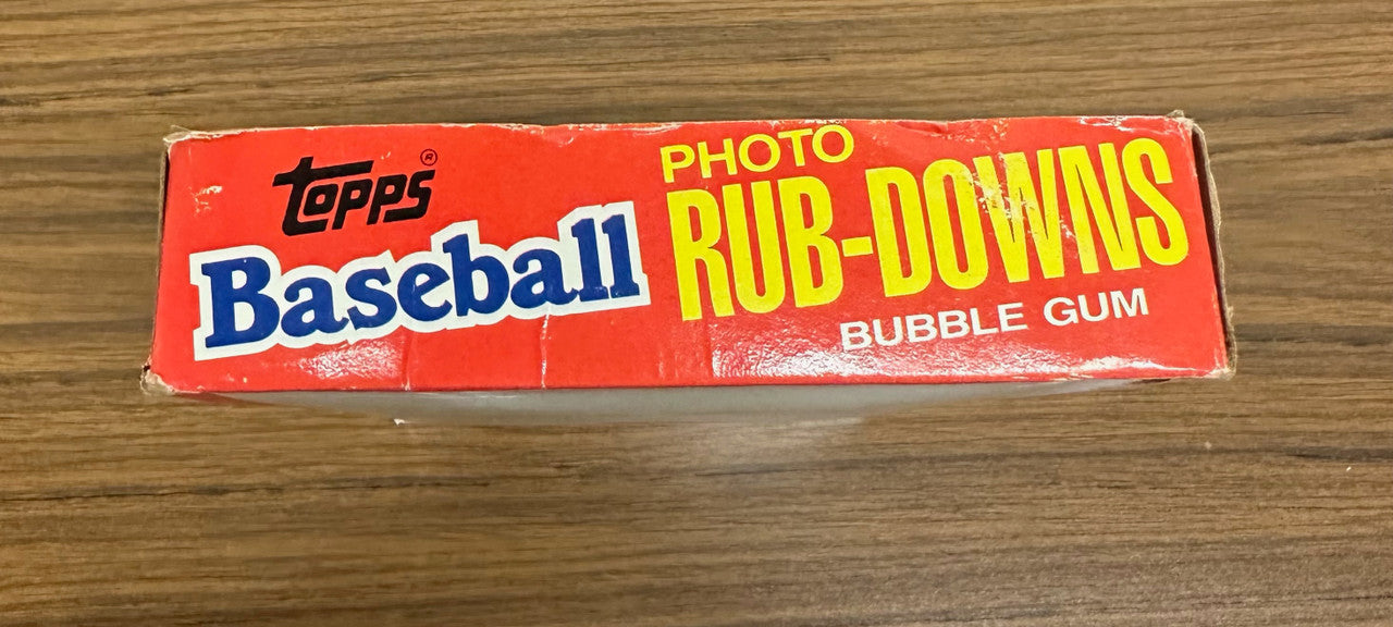 1984 Topps Baseball Photo Rub-Downs Wax Box (36 Packs)