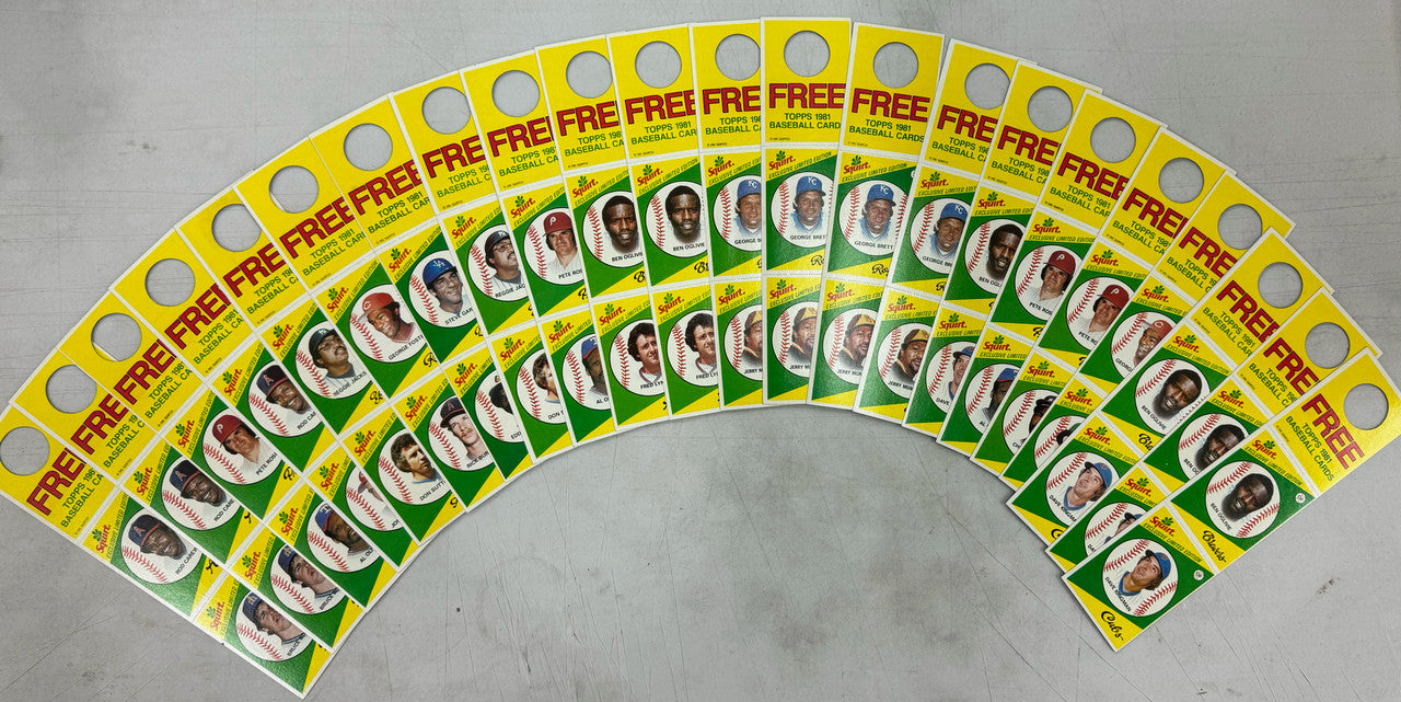 1981-1982 Topps Squirt Panels Lot of 72 Rose Brett Murray