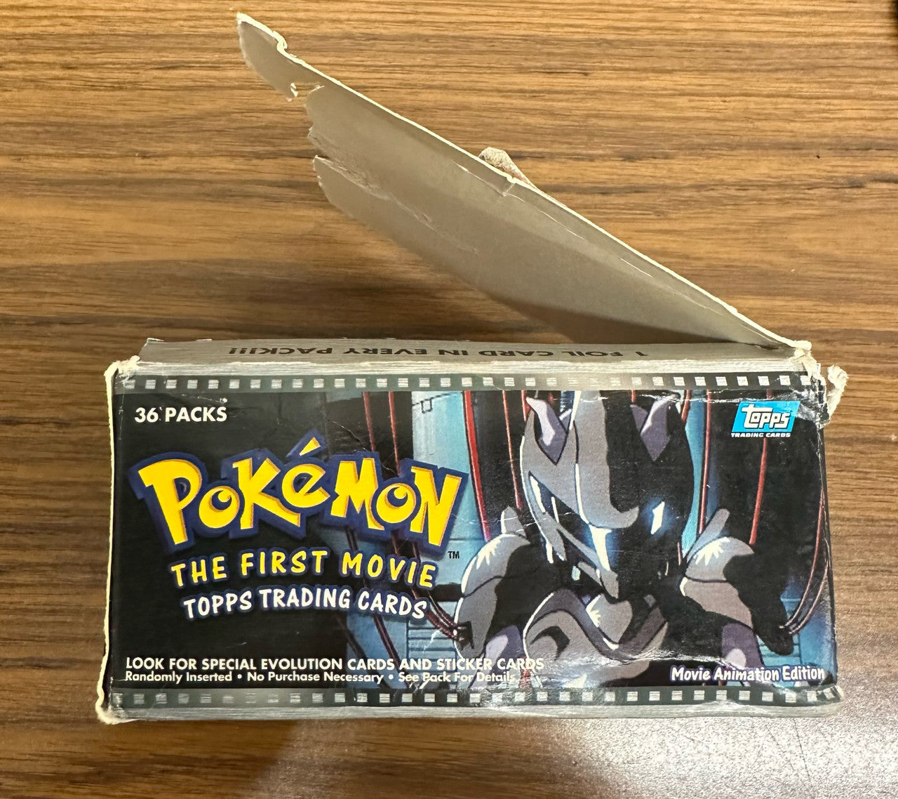Topps Pokemon The First Movie Trading Card Box: 35 Sealed Packs 5 Black/30 Blue