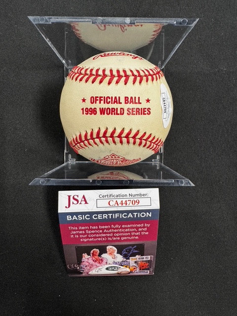 Chipper Jones Signed Autographed Rawlings 1996 World Series Baseball JSA