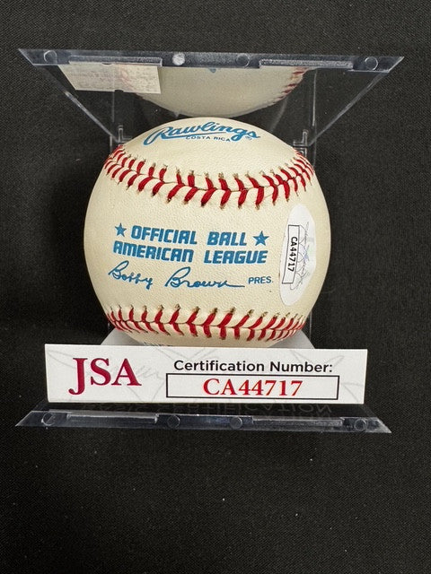 Rod Carew Signed Autographed Rawlings OAL Baseball JSA *4717