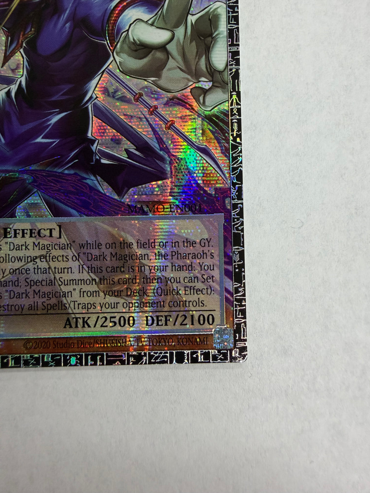 2026 Yugioh Dark Magician, The Pharaoh's Servant Grandmaster Rare #EN001 25/100