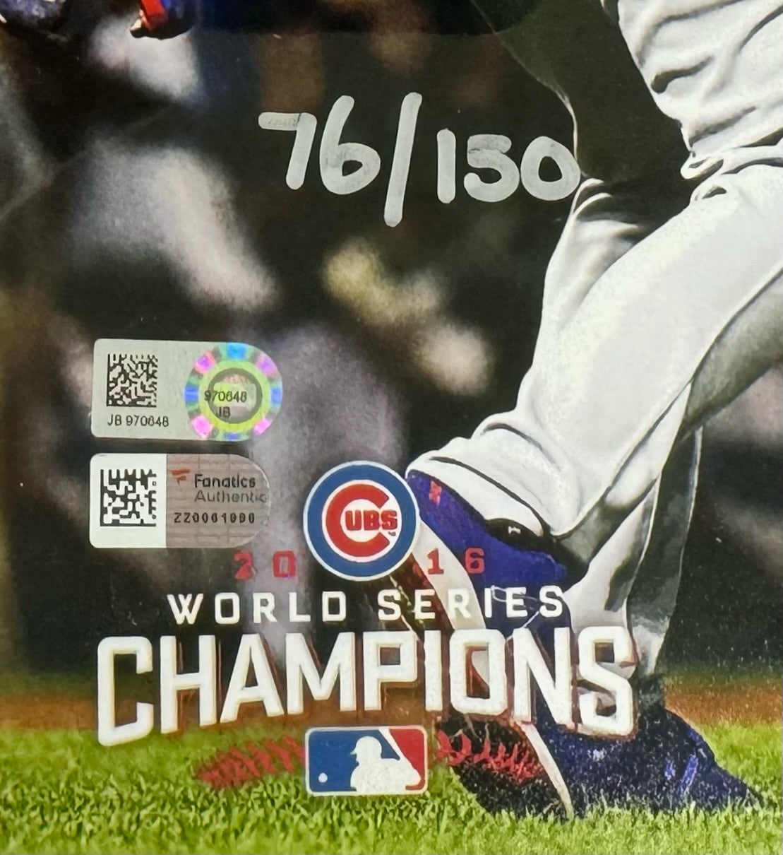 2016 Chicago Cubs Team Signed Autographed World Series Photo Framed Fanatics ++